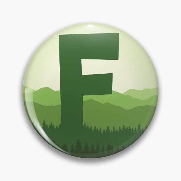 Item preview, Letter F - In the Pine Forrest designed and sold by pixelinga.