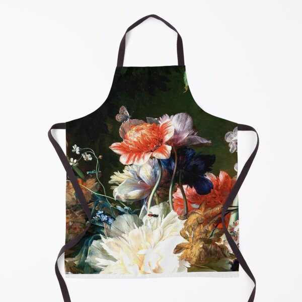 Item preview, PINK RED ANEMONES WHITE FLOWERS,BUTTERFLY IN BLACK designed and sold by BulganLumini.