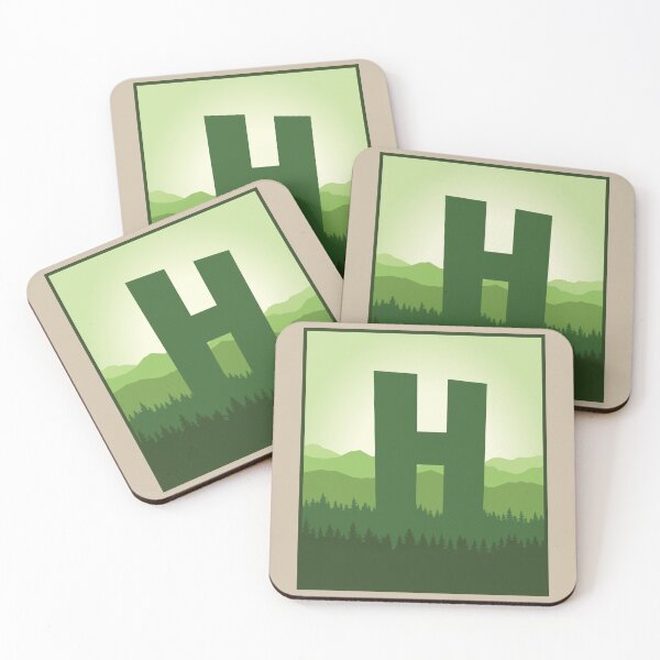 Item preview, Letter H - In the Pine Forrest designed and sold by pixelinga.