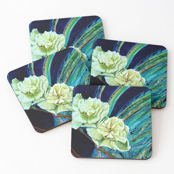 Item preview, original watercolour floral space flow designed and sold by kelele.