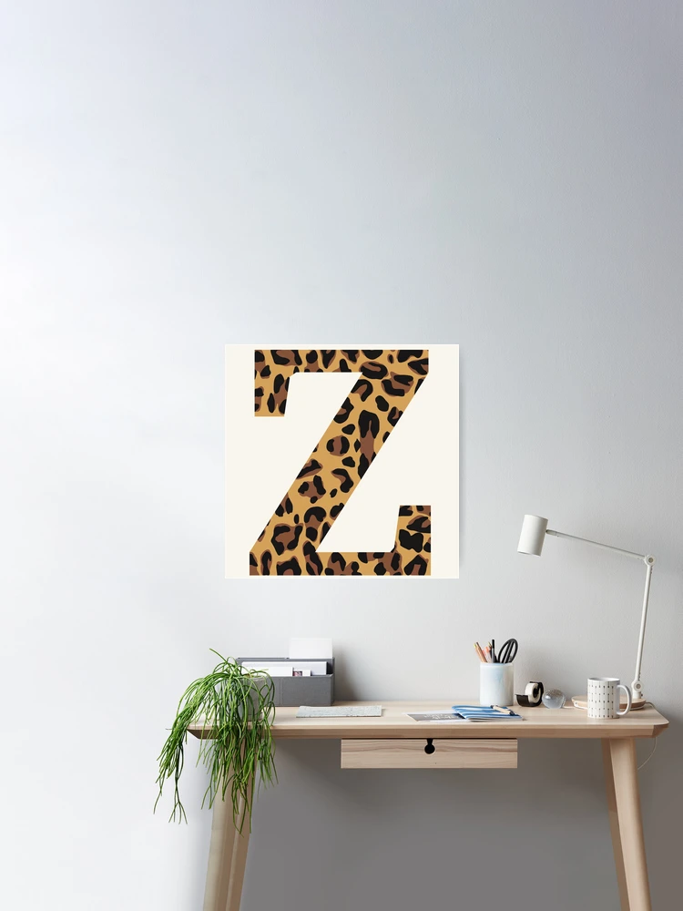 Leopard Print Letter Z | Poster