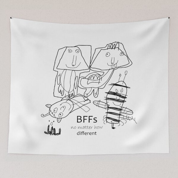 Item preview, BFFs no matter how different designed and sold by anisebou.
