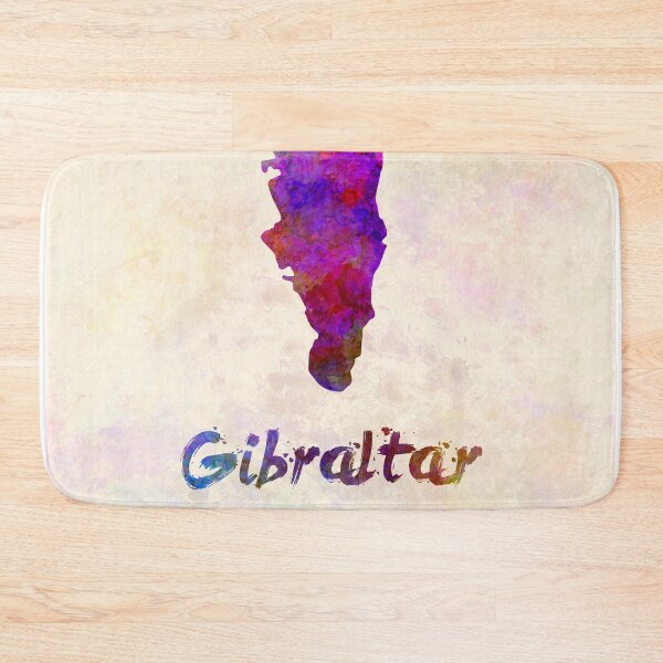 Item preview, Gibraltar watercolor map designed and sold by paulrommer.