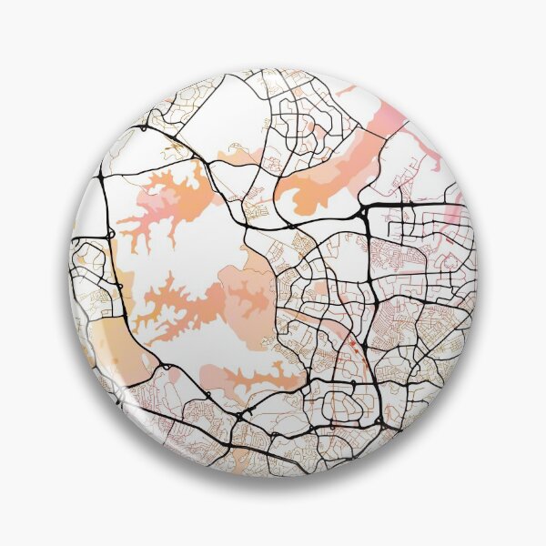 Item preview, Singapore Asia Street Map Color designed and sold by IvonDesign.