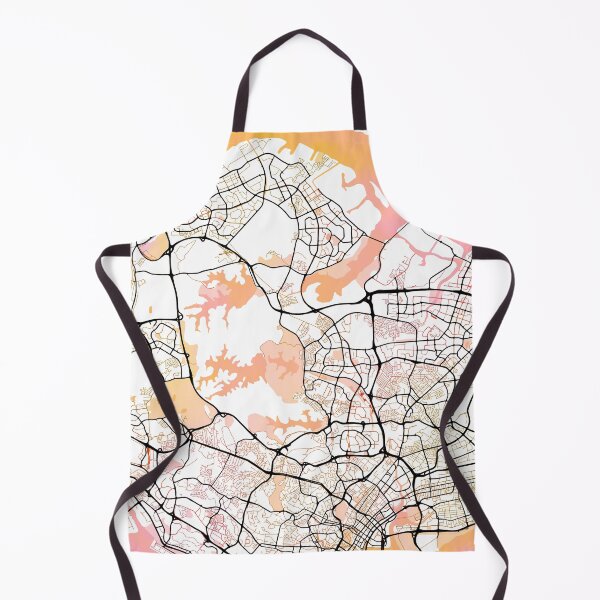 Item preview, Singapore Asia Street Map Color designed and sold by IvonDesign.
