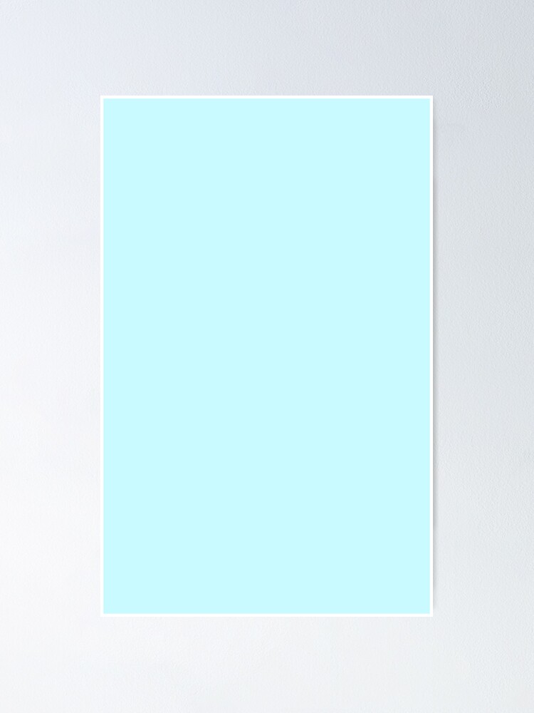 Póster «Color Pastel Azul Claro Sólido» de Djnrik | Redbubble