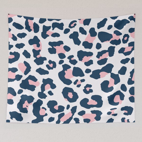 Item preview, Pink And Navy Leopard Print - Modern Jungle Pattern designed and sold by RLYGR8.
