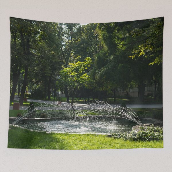 Item preview, Refreshing Summer - Ebullient Fountain Sparkling in the Sunshine designed and sold by Georgia Mizuleva.