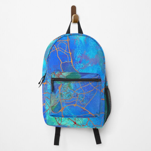 Item preview, Singapore Asia Street Map Blue Lagoon designed and sold by IvonDesign.