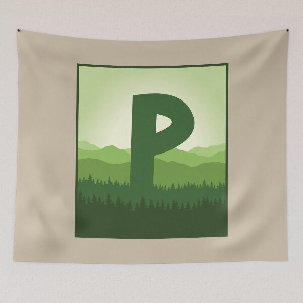 Item preview, Letter P - In the Pine Forrest designed and sold by pixelinga.