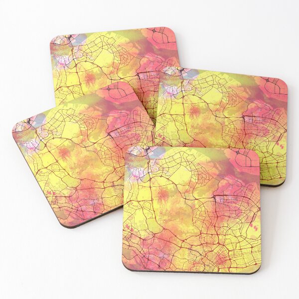 Item preview, Singapore Asia Street Map Magma Eruption designed and sold by IvonDesign.