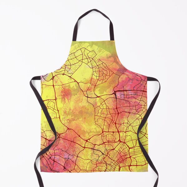 Item preview, Singapore Asia Street Map Magma Eruption designed and sold by IvonDesign.