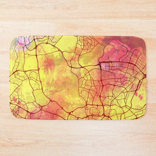 Item preview, Singapore Asia Street Map Magma Eruption designed and sold by IvonDesign.