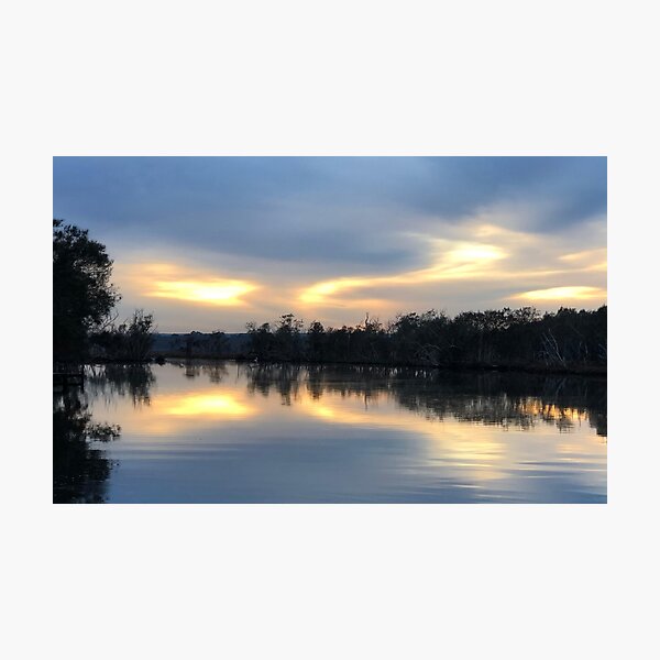 Item preview, Playful Sky early morning at the river designed and sold by Starzyia.