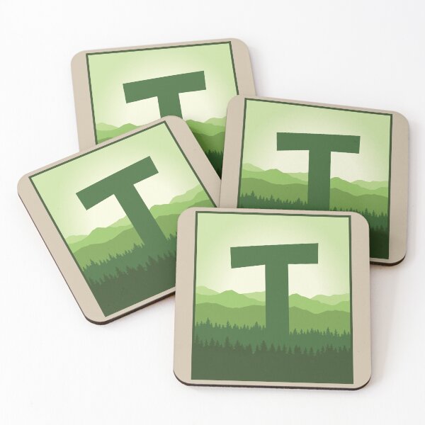 Item preview, Letter T - In the Pine Forrest designed and sold by pixelinga.