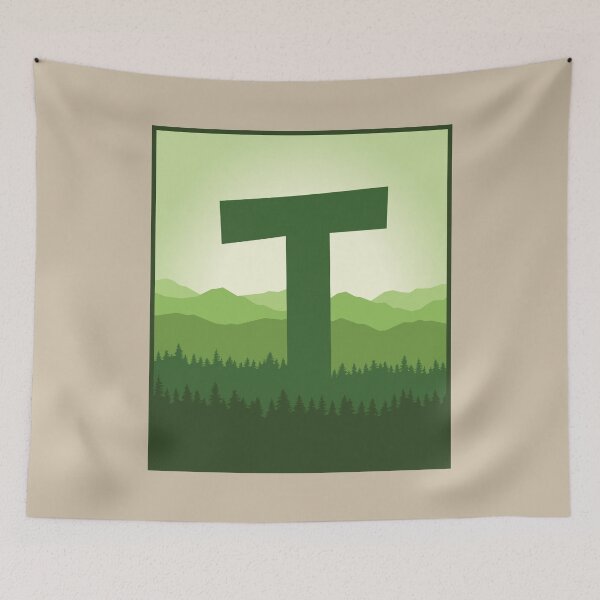 Item preview, Letter T - In the Pine Forrest designed and sold by pixelinga.