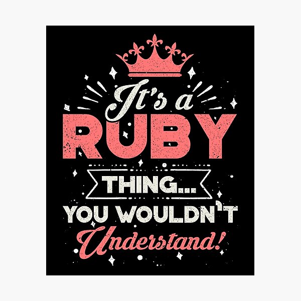 Ruby Its Wall Art Redbubble - ruby rider roblox id