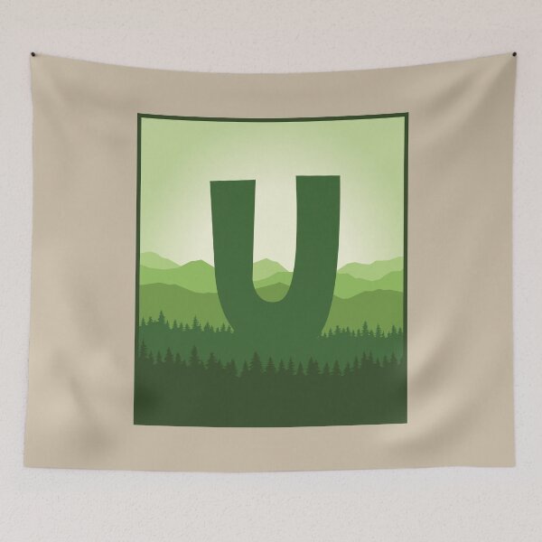 Item preview, Letter U - In the Pine Forrest designed and sold by pixelinga.