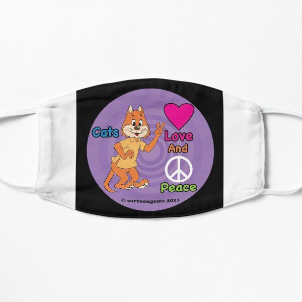 Cats Love And Peace Mask