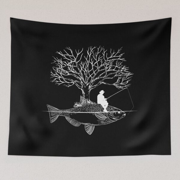 Item preview, Angler Fish Tree Art Creative Fisherman Gift designed and sold by Artgifts.