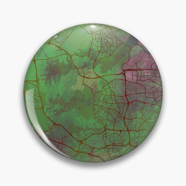 Item preview, Singapore Asia Street Map Magma Eruption designed and sold by IvonDesign.