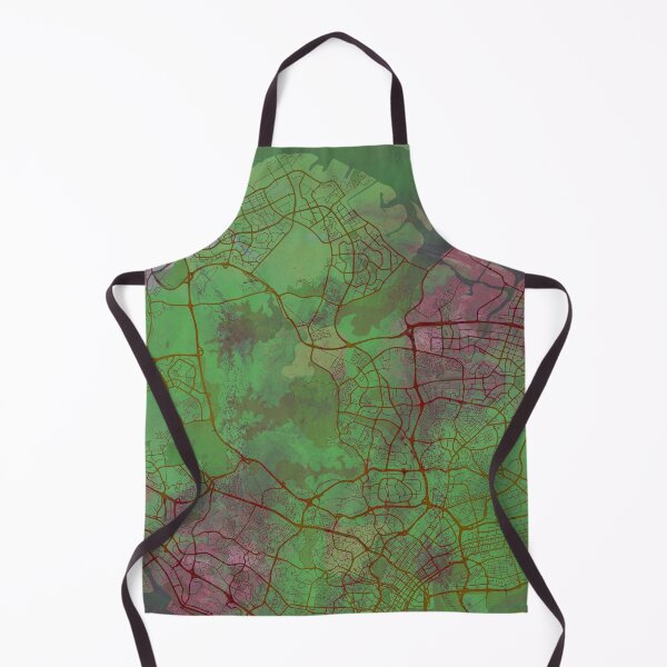 Item preview, Singapore Asia Street Map Magma Eruption designed and sold by IvonDesign.