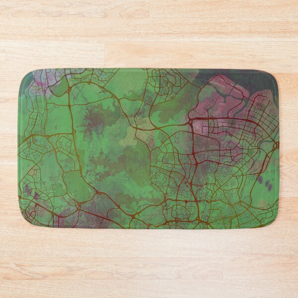Item preview, Singapore Asia Street Map Magma Eruption designed and sold by IvonDesign.