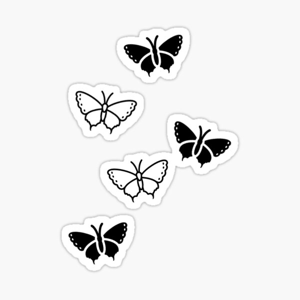 "cute aesthetic butterfly design" Sticker by honeyychicken Redbubble