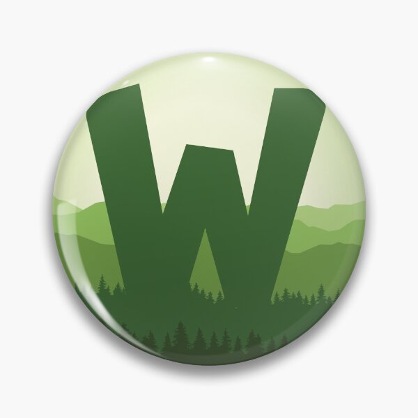 Item preview, Letter W - In the Pine Forrest designed and sold by pixelinga.