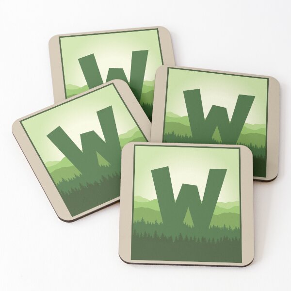 Item preview, Letter W - In the Pine Forrest designed and sold by pixelinga.