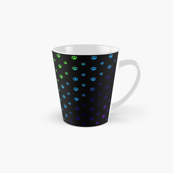 Rainbow Paws -Blk Tall Mug