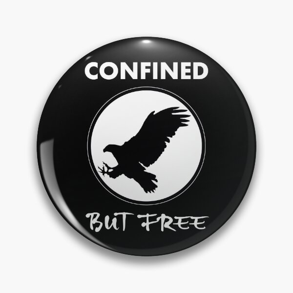 Item preview, Confined but free, black eagle, quarantine, confinement. designed and sold by LookFrog.
