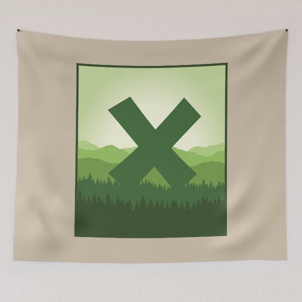 Item preview, Letter X - In the Pine Forrest designed and sold by pixelinga.