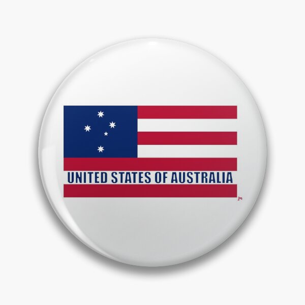 Item preview, "United States of Australia" T-Shirt and product design. Red, White and Blue designed and sold by JohnnyMyass.