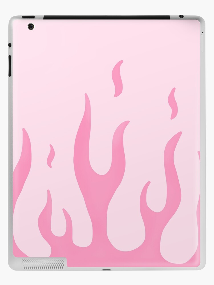 Y2K Aesthetic Pink Flames | iPad Case & Skin