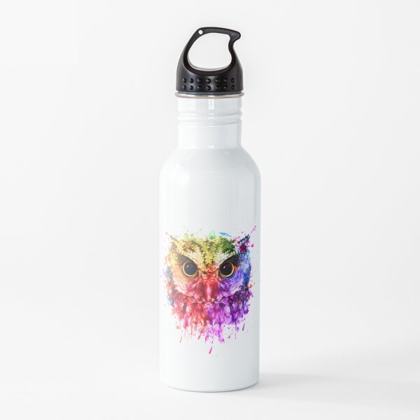 Owl Lover Gifts, Owl Colorful, Cute Owl Water Bottle