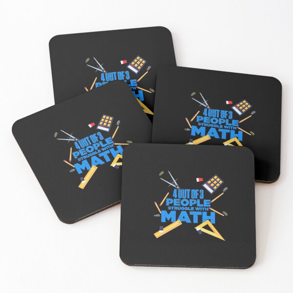 Item preview, 4 Out Of 3 People Struggle With Math Funny Mathematic designed and sold by artworkbyrihen.