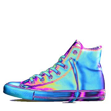 Artwork thumbnail, Electric Holographic Sneaker by dinaaaaaah