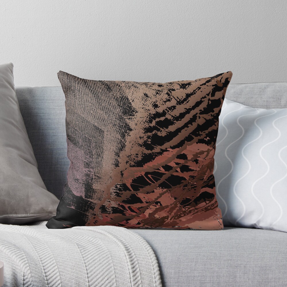 Abstract patterns, decorative, random colorful geometric design Throw Pillow