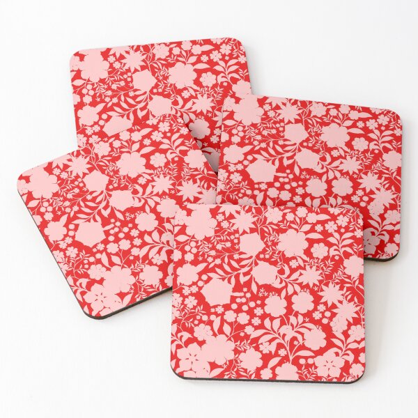 Item preview, Graphic Floral Red and Pink Pattern designed and sold by Silvia  Ospina.