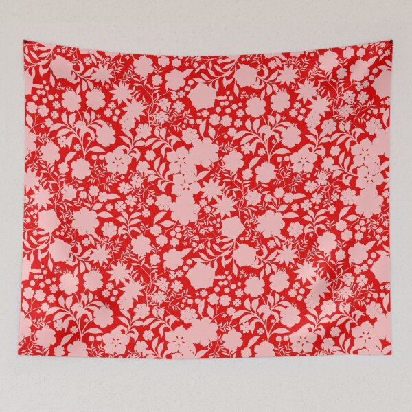 Item preview, Graphic Floral Red and Pink Pattern designed and sold by Silvia  Ospina.