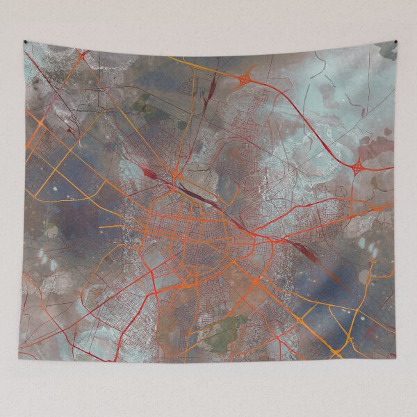 Item preview, Sofia Bulgaria Street Map Urban designed and sold by IvonDesign.
