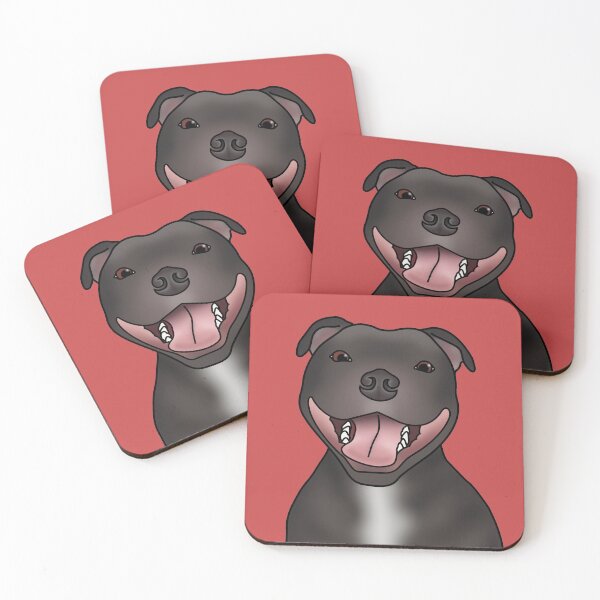 Item preview, Staffordshire Bull Terrier (Staffie) Dog Portrait - Red designed and sold by JadeMadeThis.