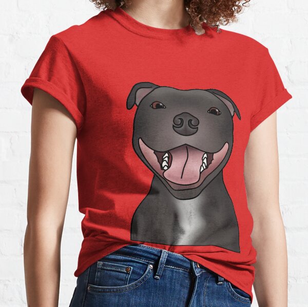 Item preview, Staffordshire Bull Terrier (Staffie) Dog Portrait - Red designed and sold by JadeMadeThis.