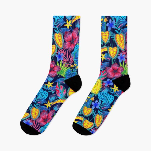 Item preview, Bright Floral Tropical Print  designed and sold by Silvia  Ospina.