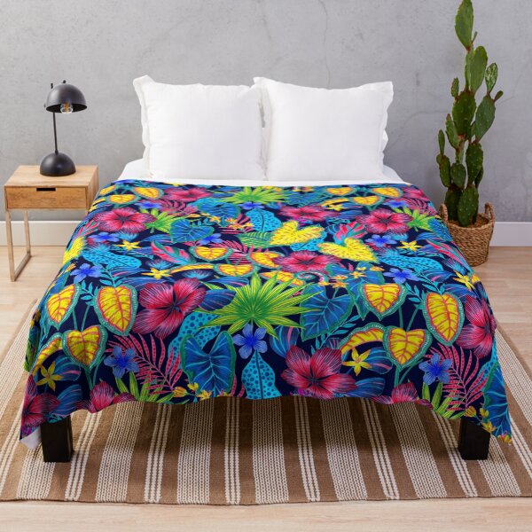 Item preview, Bright Floral Tropical Print  designed and sold by Silvia  Ospina.