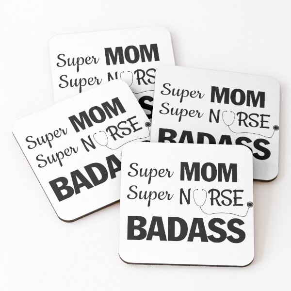 Item preview, Super mom, super nurse-Badass designed and sold by trendygiftshop.
