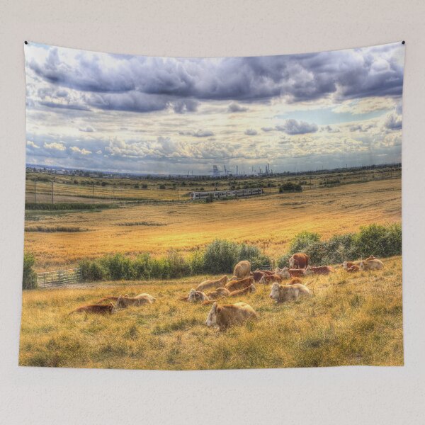 Item preview, Cows And A Passing Train designed and sold by Londonimages.