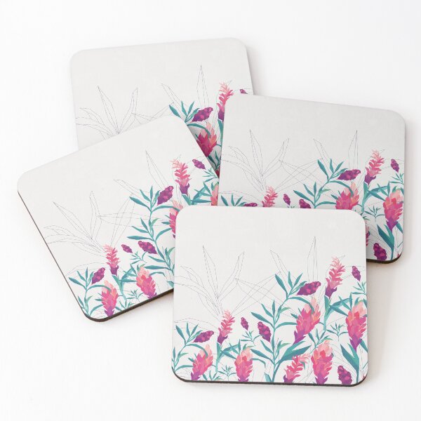 Item preview, Side Unfinished Watercolor Floral Patterns  designed and sold by Memituss.