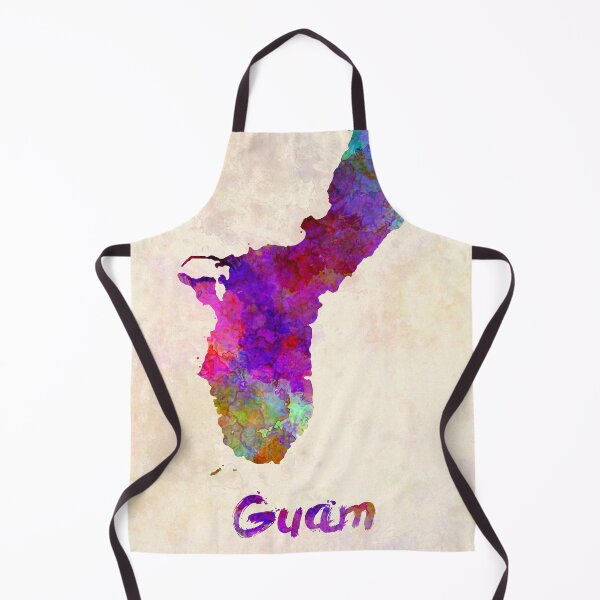 Item preview, Guam watercolor map designed and sold by paulrommer.